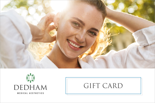 A gift card for Dedham Medical Aesthetics